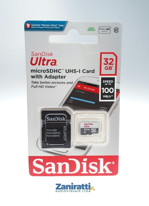 Cartão de memória MicroSdHC 32gb