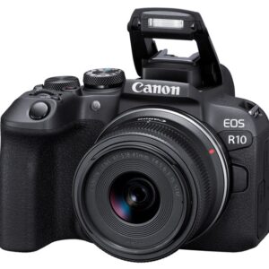 Câmera Canon Eos R10 APS-C 4K 24,2MP (Lente 18/45mm)