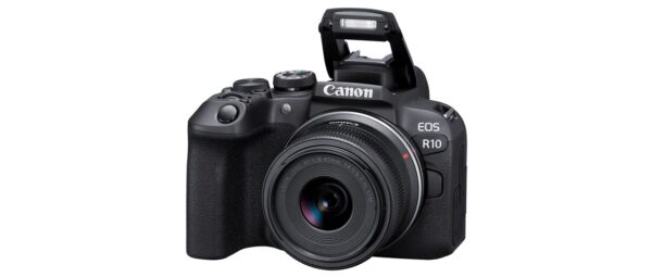 Câmera Canon Eos R10 APS-C 4K 24,2MP (Lente 18/45mm)