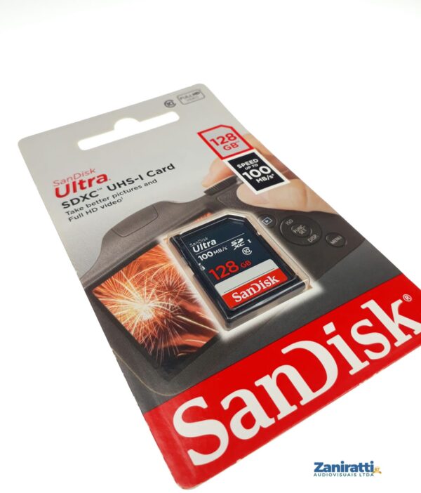 Cartão de memória Sandisk SDXC128GB 100MB/s UHS -I