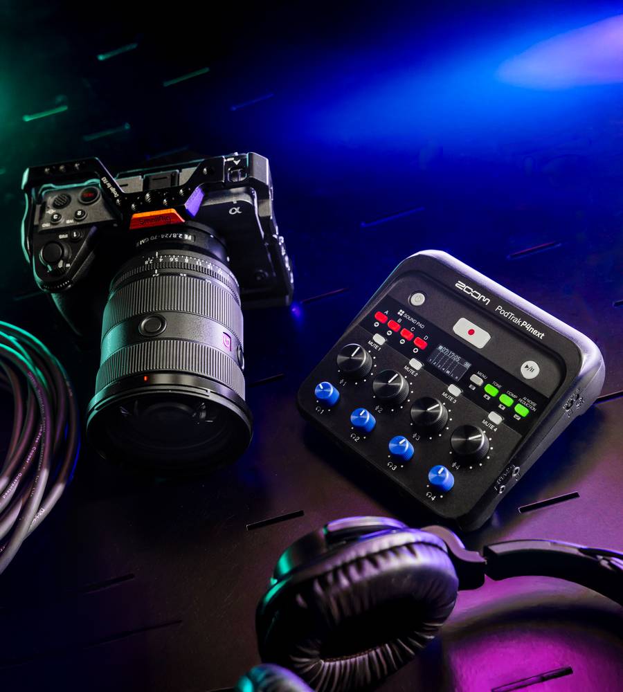 GRAVADOR ZOOM PODTRAK P4NEXT ÁUDIO PODCAST MULTITRACK PORTÁTIL - Imagem 5